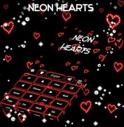 Neon Hearts Keyboard screenshot 4