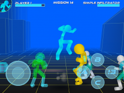 Stickman Neon Street Fighting screenshot 0