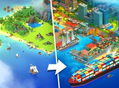 Sea Port: Bangun Kota & Kargo di Sim Strategi screenshot 7