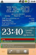 Relógio e widget de eventos F screenshot 4