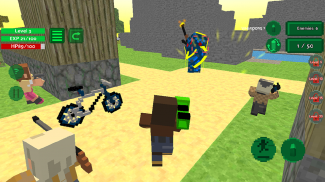 Blocky Island Rampage screenshot 1