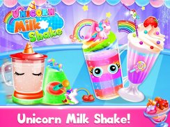Unicorn Milkshake Maker: Dondurulmuş İçecek Oyunla screenshot 3