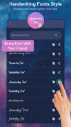 Handwriting Fonts Style screenshot 1