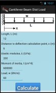 Cantilever Beam Dist Load screenshot 0