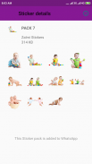 Cute Baby Stickers - WASticker screenshot 2