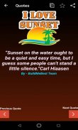 Sunset Quotes in English- Life Thoughts & Captions screenshot 1