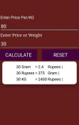 All Weight Price Calculator screenshot 2