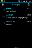 Hielo Minimal Theme GO SMS Pro screenshot 0
