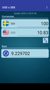 US Dollar to Swedish Krona screenshot 2