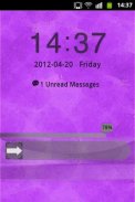 фиолетово Theme GO Locker screenshot 0