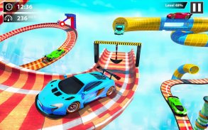 पागल मेगा रैंप गाड़ी दौड़ खेल - गाड़ी खेल 2020 screenshot 0