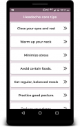 Headache care tips screenshot 0