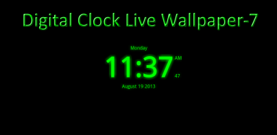 Digital Clock Live Wallpaper-7