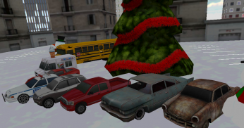 Car winter parking - 3D game screenshot 4