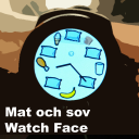 Mat och sov Watch Face