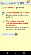 คำภาษาสเปนของวัน screenshot 6
