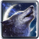 Lonely Howl Wolf HD Icon