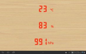 Temperature humidity barometeF screenshot 0