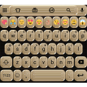 Glitter Gold Emoji Keyboard