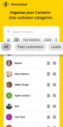 A customer list from your contacts - Personizer screenshot 3