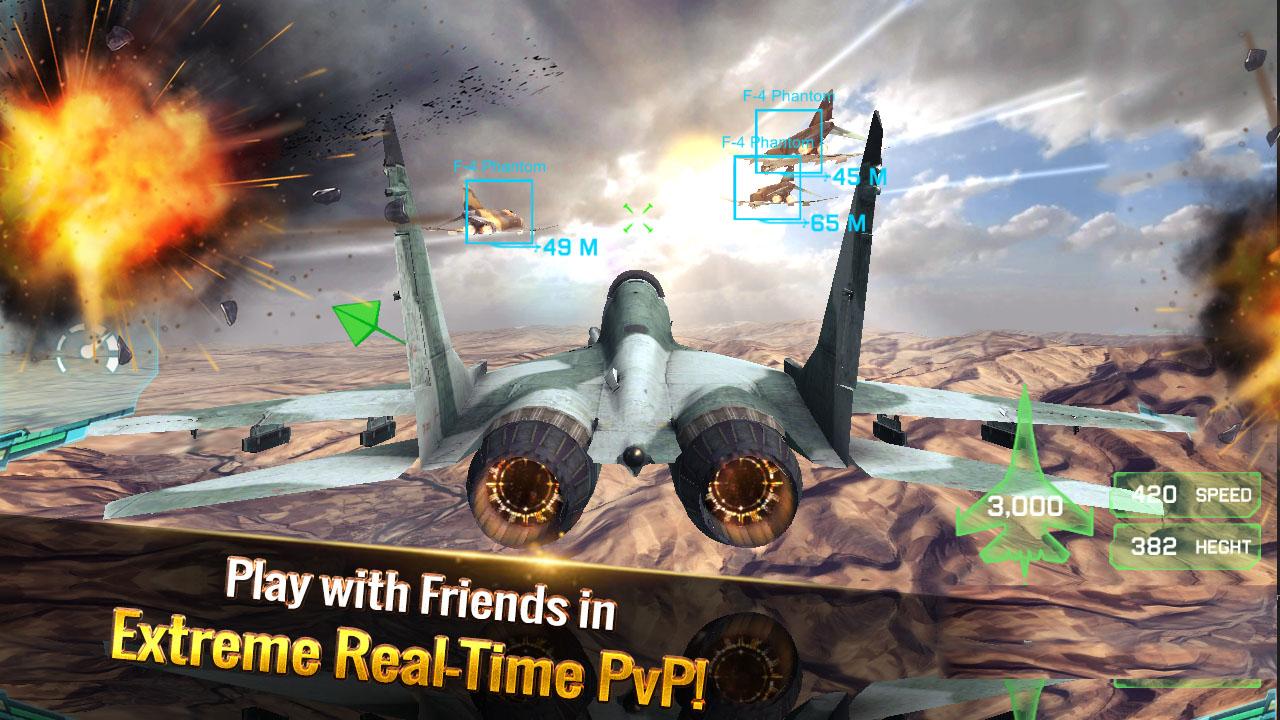 Jogo de Avião Caça Para Celular Over G: Modern Air Combat Android