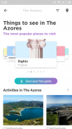 The Azores Travel Guide in English with map screenshot 1