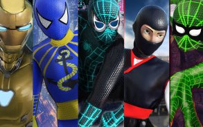 Iron Spider Rope Hero - Superhero Games screenshot 0