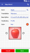 Color Words: Vocabulary Notebook screenshot 1