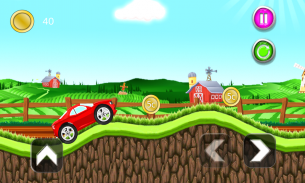 बच्चों कारों पहाड़ी रेसिंग खेल - बच्चा ड्राइविंग screenshot 0