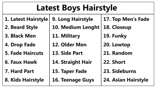 Latest Boys Hair Style screenshot 3