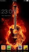 Fire Guitar CLauncher Theme HD screenshot 0