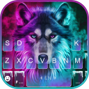 Neon Wolf New Keyboard Theme Icon