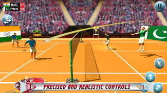 بدمینتون نخست لیگ : 3D بازی بدمینتون ورزشی screenshot 2