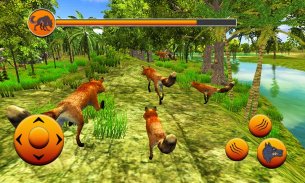 real 3d wild fox simulator:clan game screenshot 0
