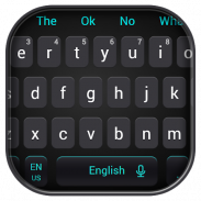 Simple Cool Black Keyboard Theme screenshot 4