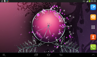 Free Pink Clock screenshot 0