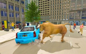 Angry Bull City Attack :Robot Shooting Game Free screenshot 5