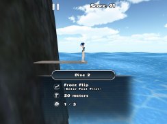 Cliff Diving 3D Livre screenshot 0