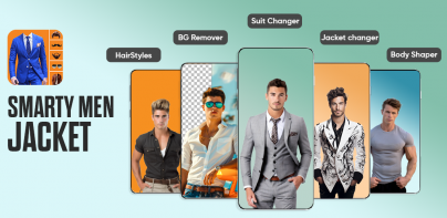 똑똑한 남자 재킷 사진 편집기 : 남자 정장 체인저
