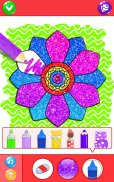 Glitter Flowers Coloring Book screenshot 5