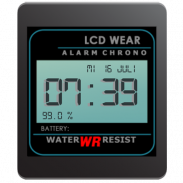 Retro LCD Wear Watchface screenshot 0