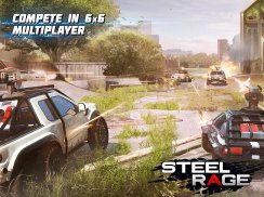 Steel Rage: Guerra e ação JxJ com carros-robô screenshot 4