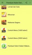 Panduan Kalori Dalam Makanan screenshot 5