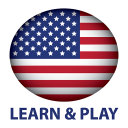 Belajar dan bermain AS Inggris Icon