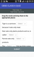 CBSE CLASS 6 QUIZ screenshot 3