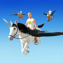 Flying Unicorn Racing 3D Icon