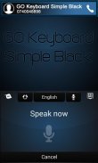 GO Keyboard Simple Black Theme screenshot 5