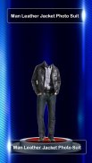 Man Leather jacket Photo Suit : Cut Paste Editor screenshot 4