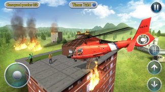 Helicopter Flight Rescue 3D screenshot 2
