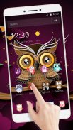 Two-dimensional Abstract Owl Theme screenshot 2